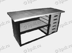 Верстак слесаря-топливщика (1500х850х650) однотумбовый, ШП-17-06