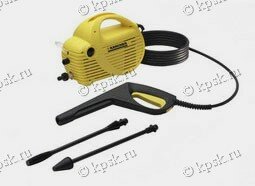 Аппарат Karcher K 2.00 подходит для проводимой время от времени очистки садовой мебели, велосипедов и своей машины