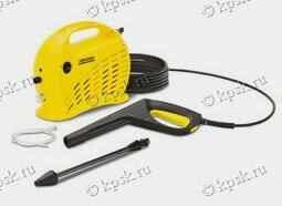 Karcher K 2.01 plus это легкий аппарат для частых перемещений, обладающий вместе с тем высокой мощностью, достаточной для устранения любой грязи.