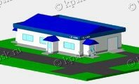 Станция мойки легковых автомобилей на 3 поста, 224 м2